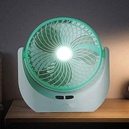 JY 1880 reachargeable fan with LED